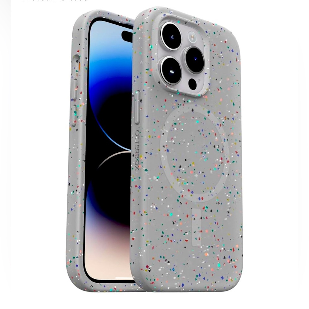 OtterBox iPhone 14 Pro, Grey Confetti